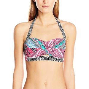 Kenneth Cole Riviera Stripe Twist Front Top